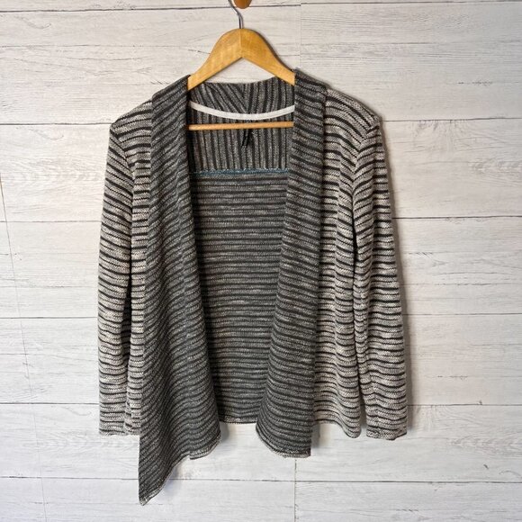 Kuhl Cardigan Womens Size XS Gray & White Asymmetric Hem Lightweight Gorpcore - Picture 5 of 14